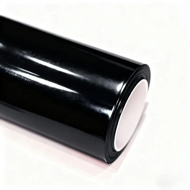 TPU Glossy Piano Black Colored PPF PaintProtection Film