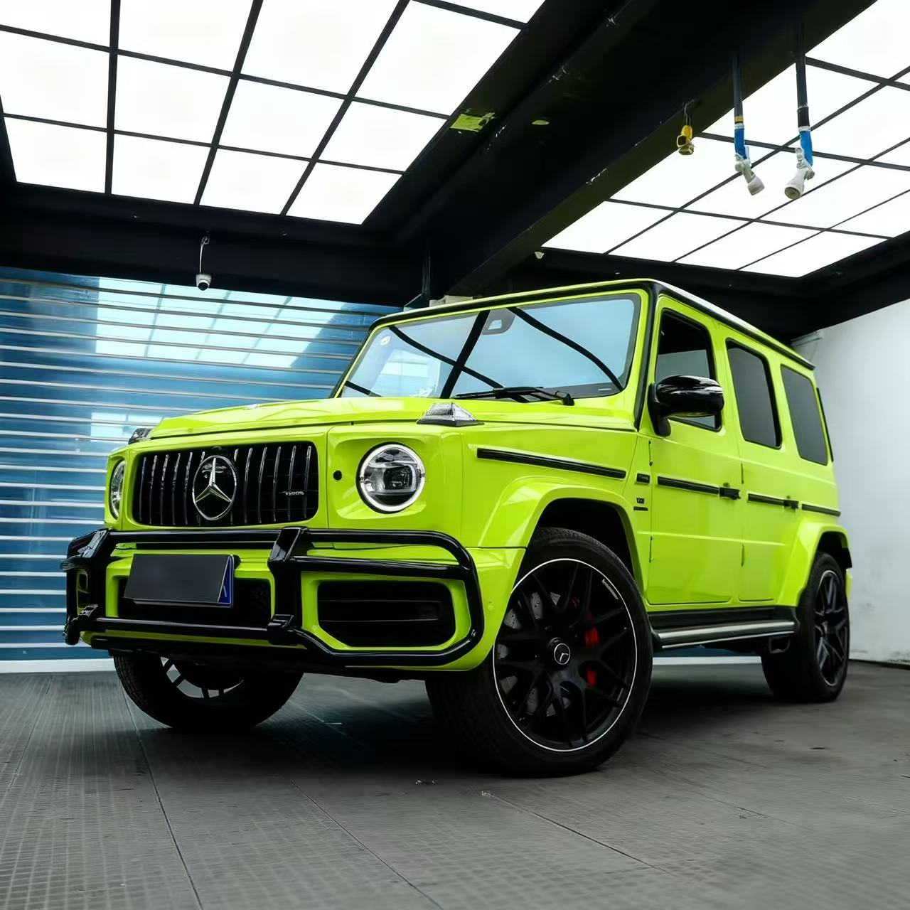 TPU Glossy Acid Green Colored PPF Paint Protection Film - Image 2