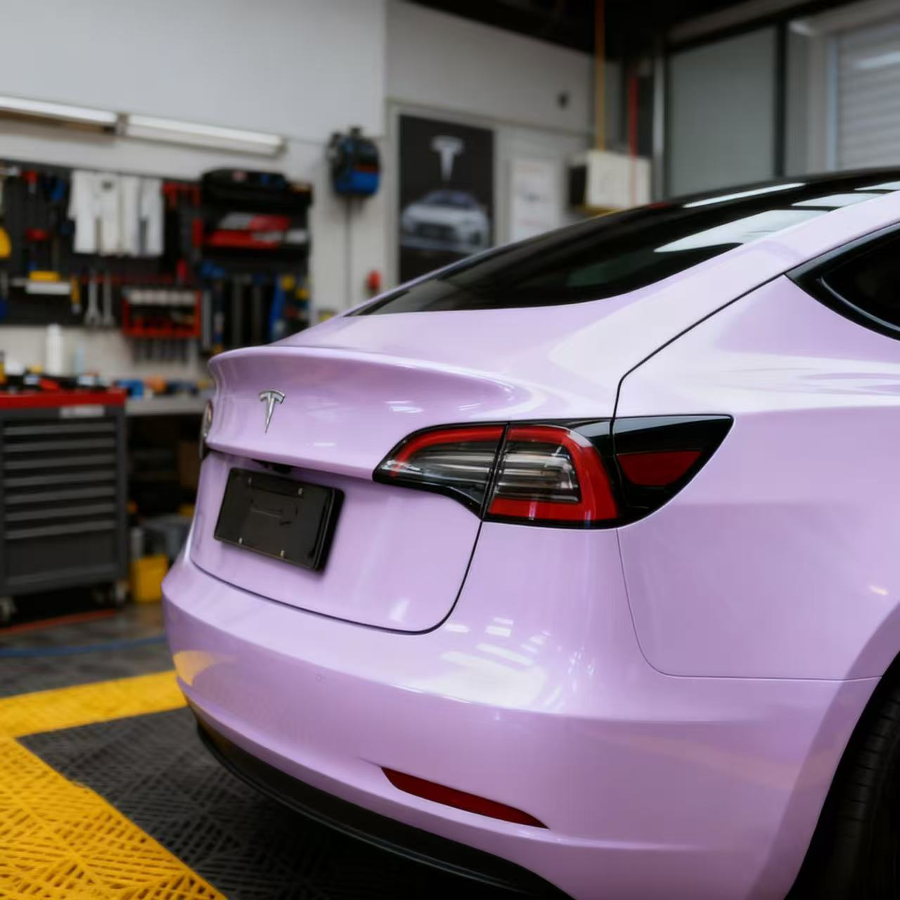 TPU Glossy Provence Purple Colored PPF PaintProtection Film - Image 2