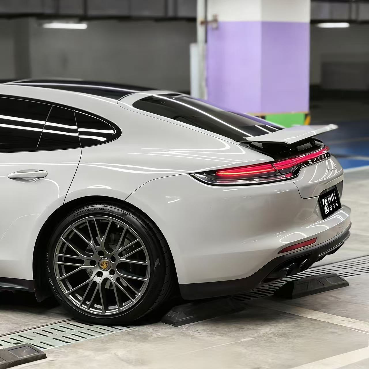 TPU Glossy Porsche Ash Grey Colored PPF PaintProtection Film - Image 2