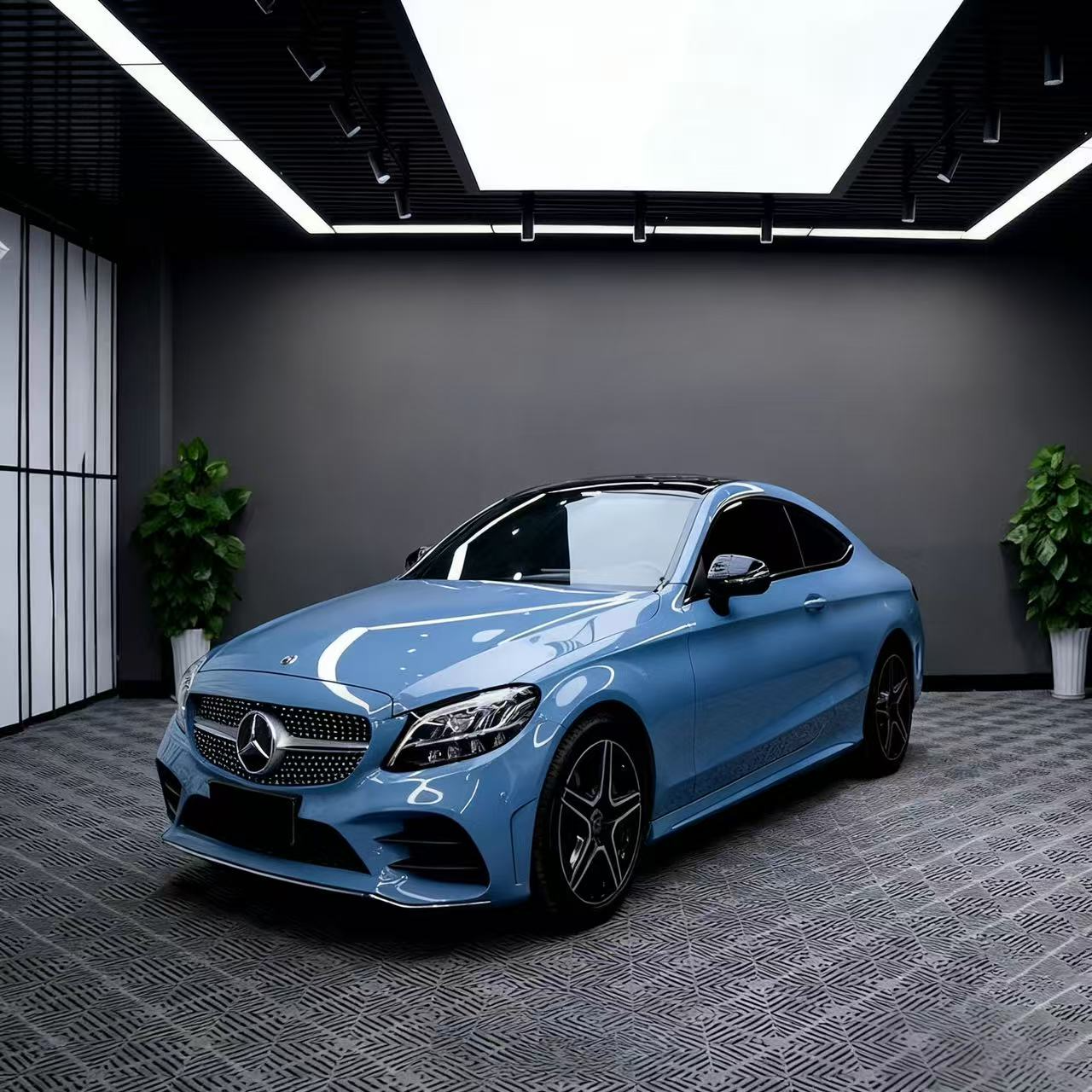 TPU Glossy Glacier Blue Colored PPF Paint Protection Film - 图片 3