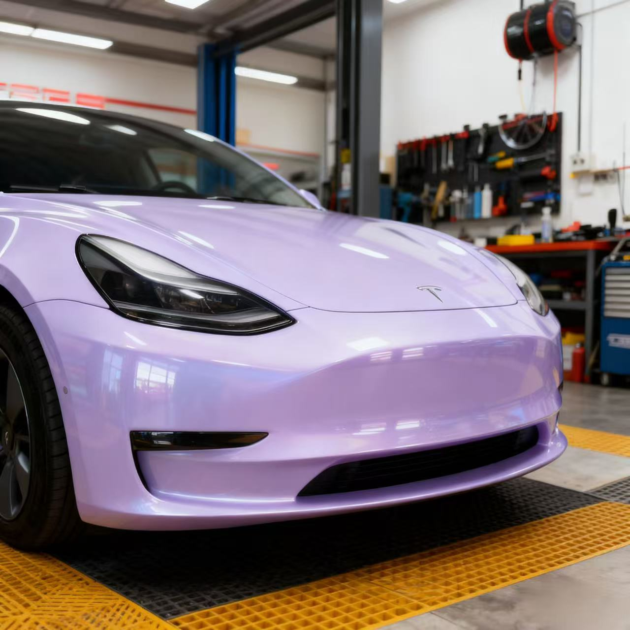 TPU Glossy Provence Purple Colored PPF PaintProtection Film - Image 3