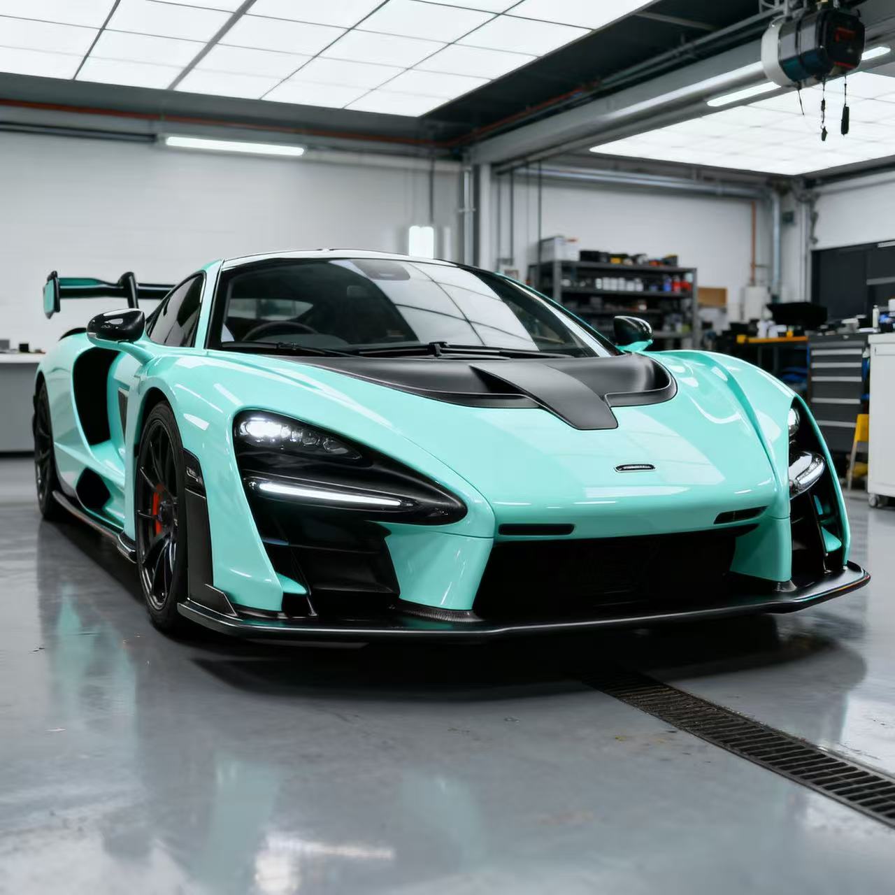 TPU Gloss Tiffany Blue Colored PPF Paint Protection Film - Image 2