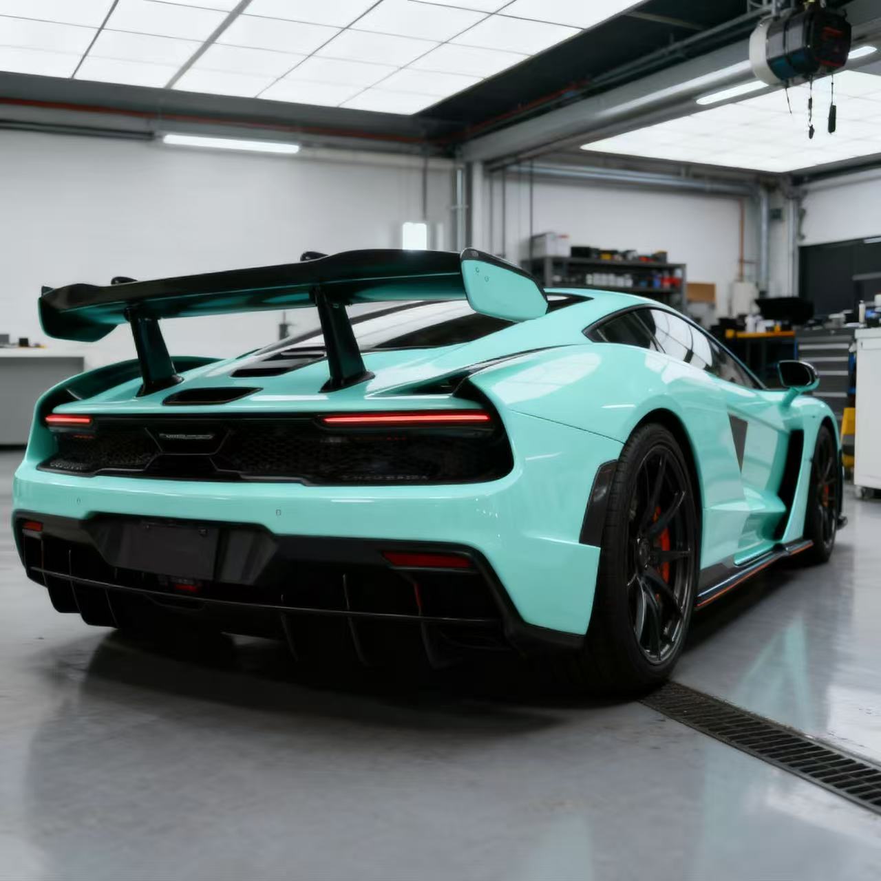 TPU Gloss Tiffany Blue Colored PPF Paint Protection Film - Image 3