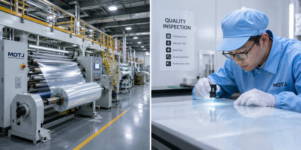 MOTJ PPF manufacturer Production Line  and Quality Inspection Process