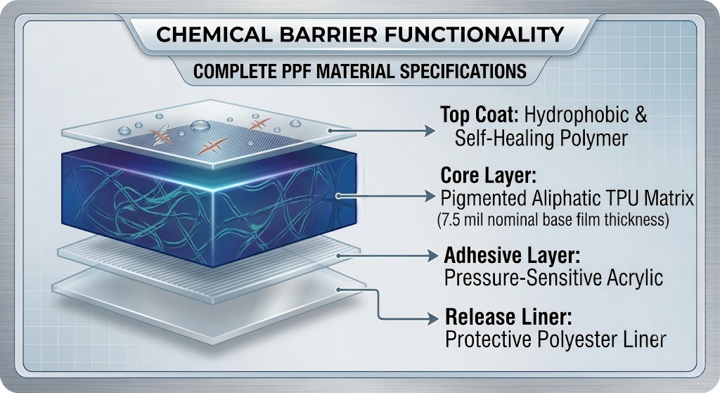 what is TPU color PPF 's structure